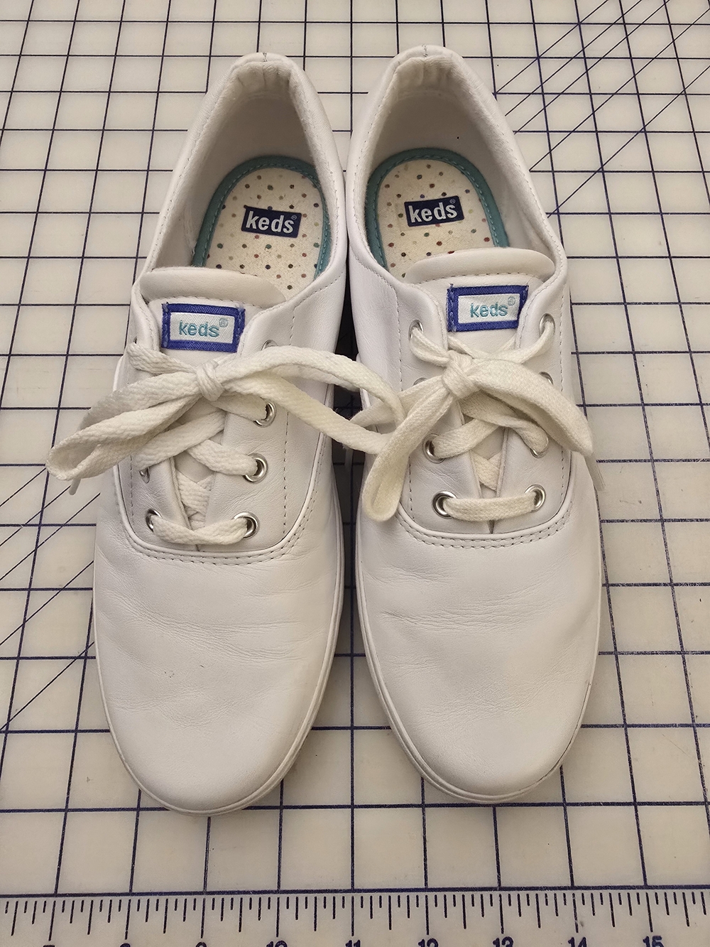 Keds Champion White Leather Sneakers Size 8.5
